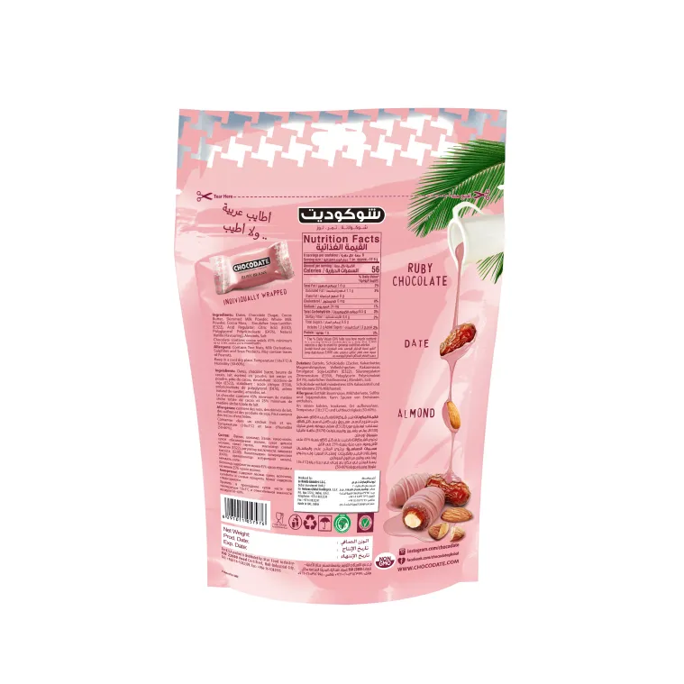 Chocodate med ruby chokolade 90g