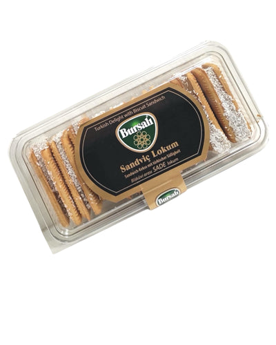 Sandwich kiks med plain turkish delight 325g