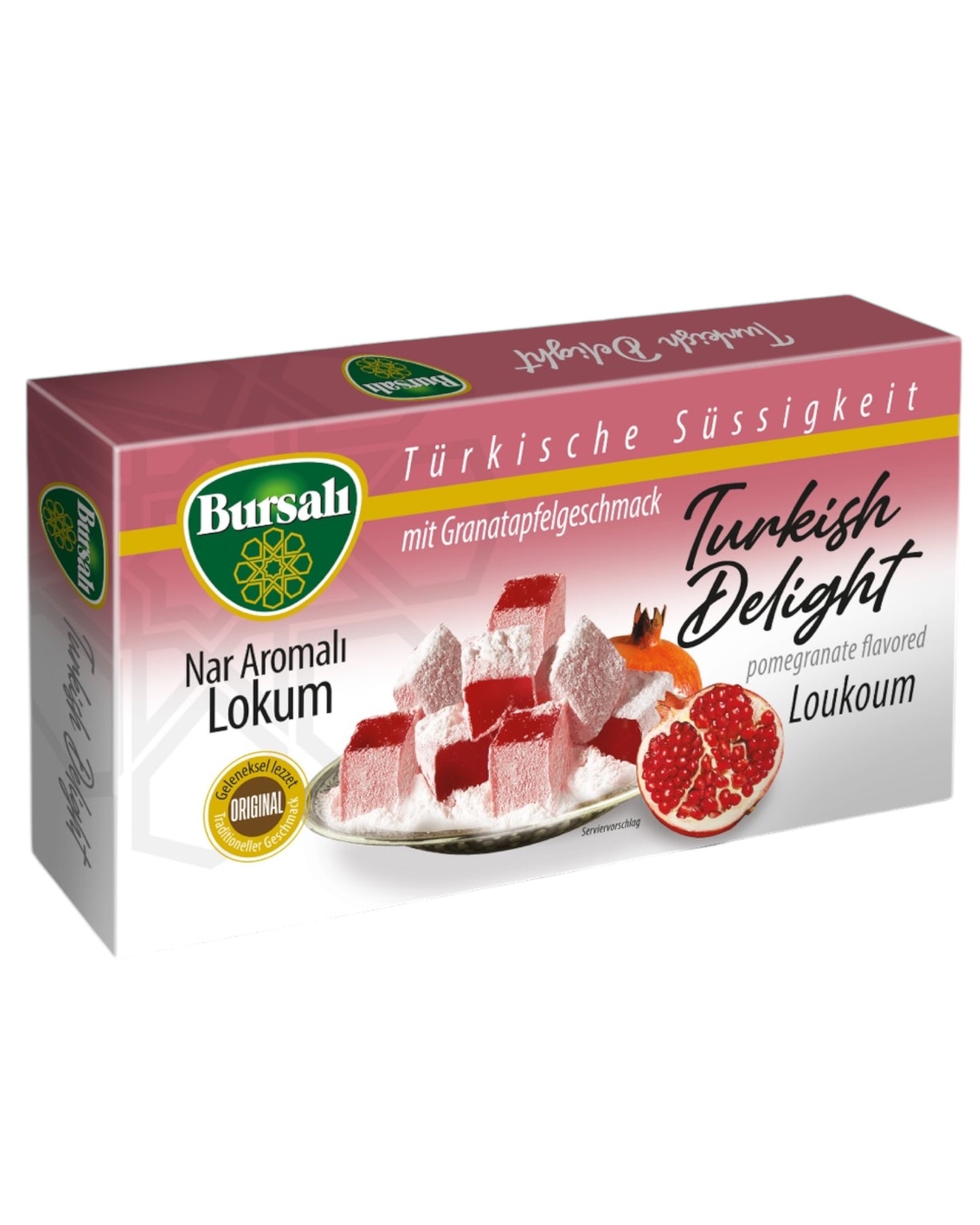 Turkish delight med granatæblesmag 275g