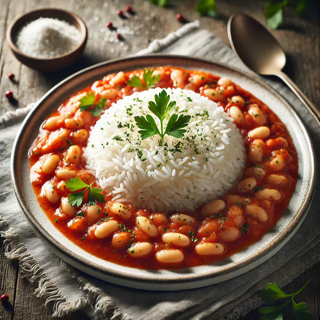 Hvide Bønner med Tomatsovs (Fasulya)